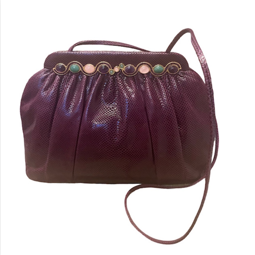 JUDITH LEIBER Vintage exotic snake leather bag NEW WITHOUT TAGS